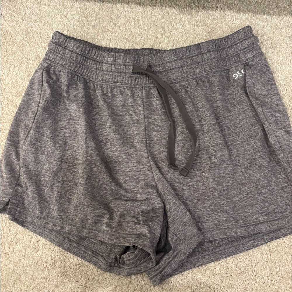 DSG Gray Athletic Shorts with Elastic Waistband